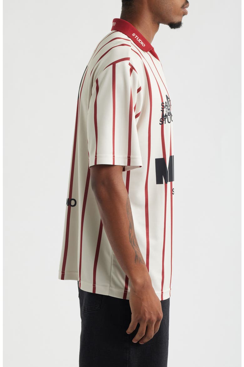Milano 7 Johnny Collar Short Sleeve Club Jersey, Alternate, color, CREAM