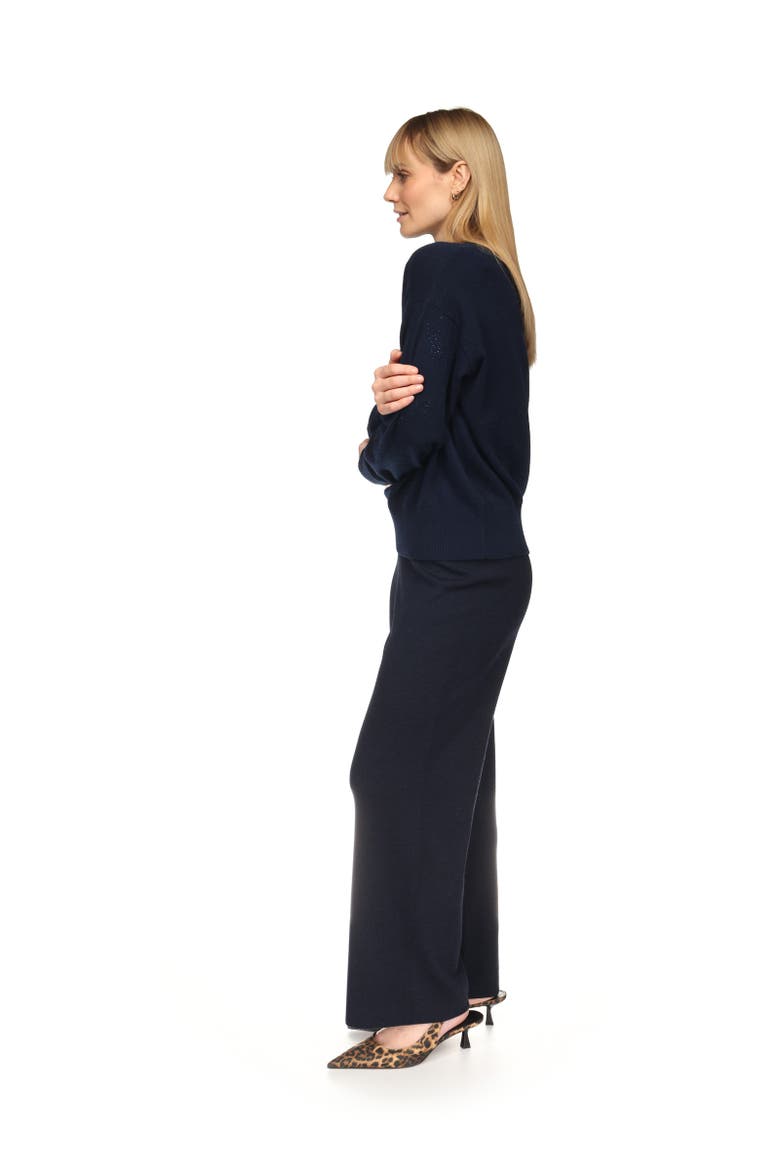 Stargazer Hotfix Crewneck Sweater, Alternate, color, Navy
