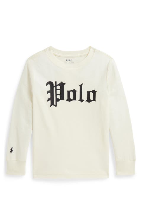 Kids' Polo Logo Graphic Long Sleeve T-Shirt