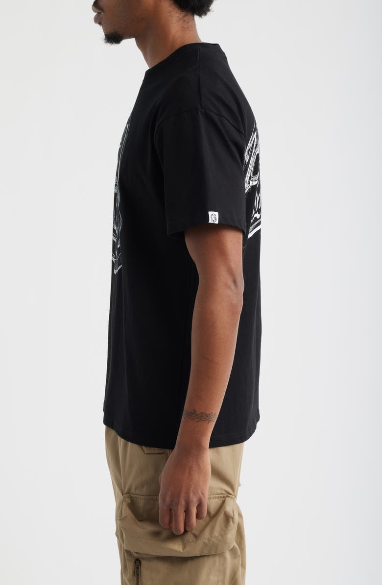 Billionaire Boys Club Helmet Sketch Graphic T-Shirt, Alternate, color, Black