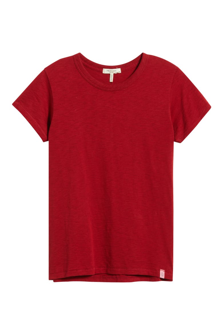 The Slub Cotton T-Shirt, Alternate, color, RUBY
