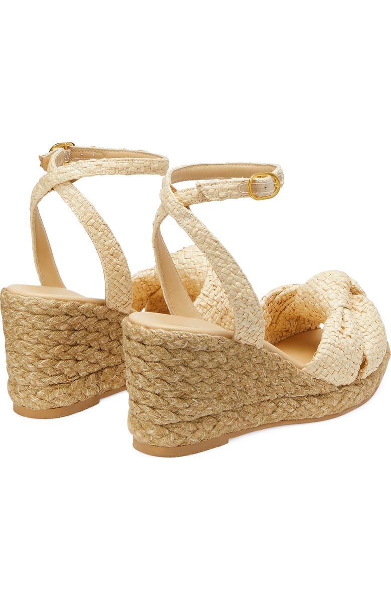 Stuart Weitzman Playa Espadrille Knot Wedge Sandal, Alternate, color,