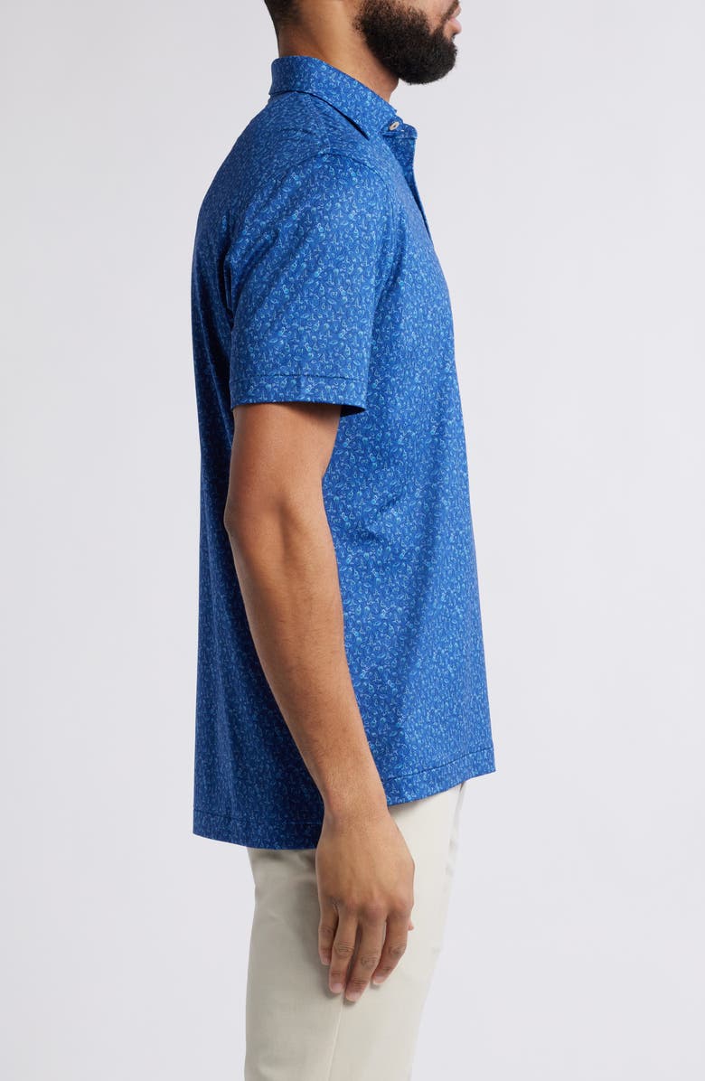 Peter Millar Wine Country Performance Jersey Polo, Alternate, color, Sport Navy