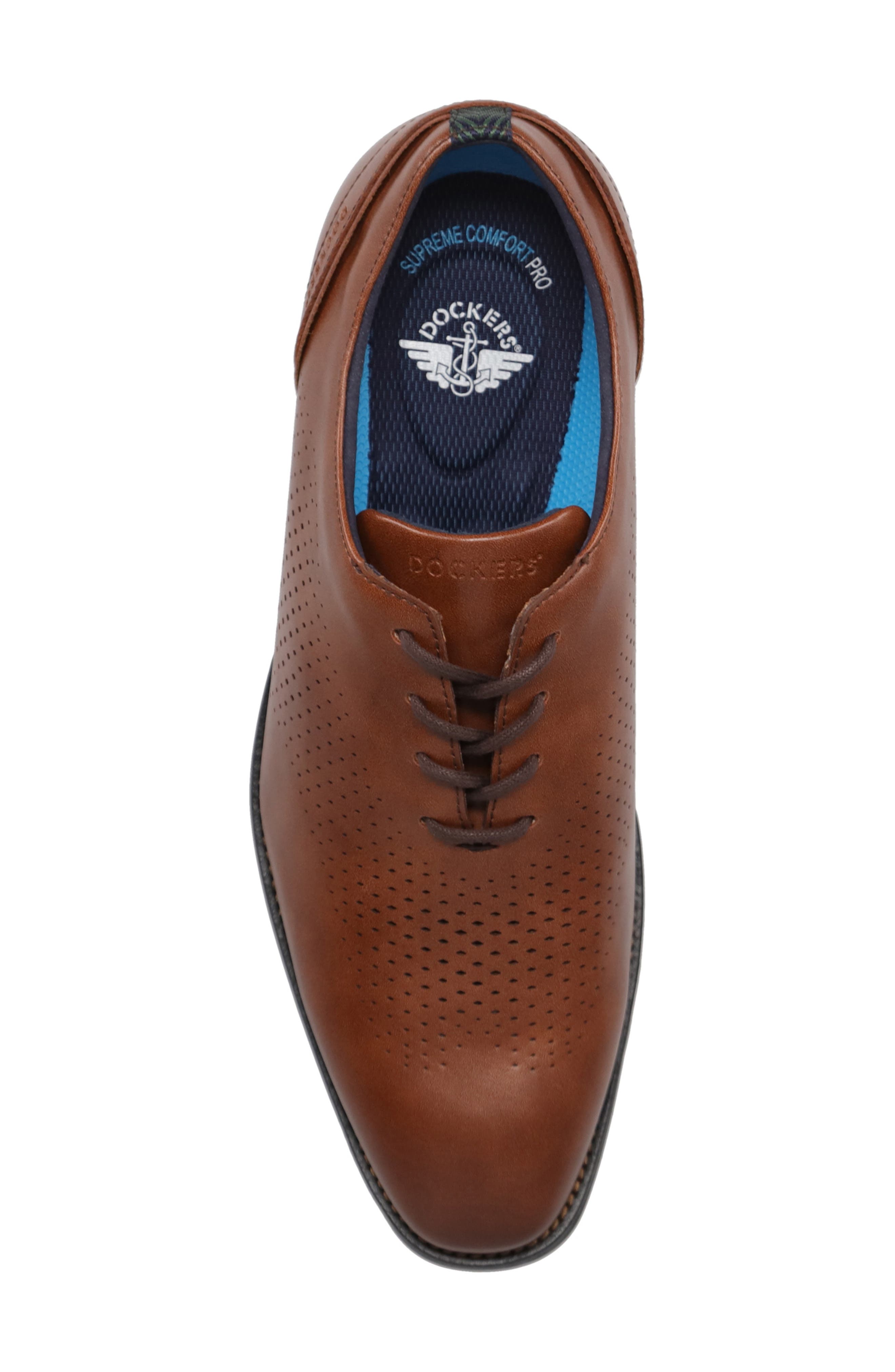 Blakeley Faux Leather Oxford, Alternate, color, COGNAC