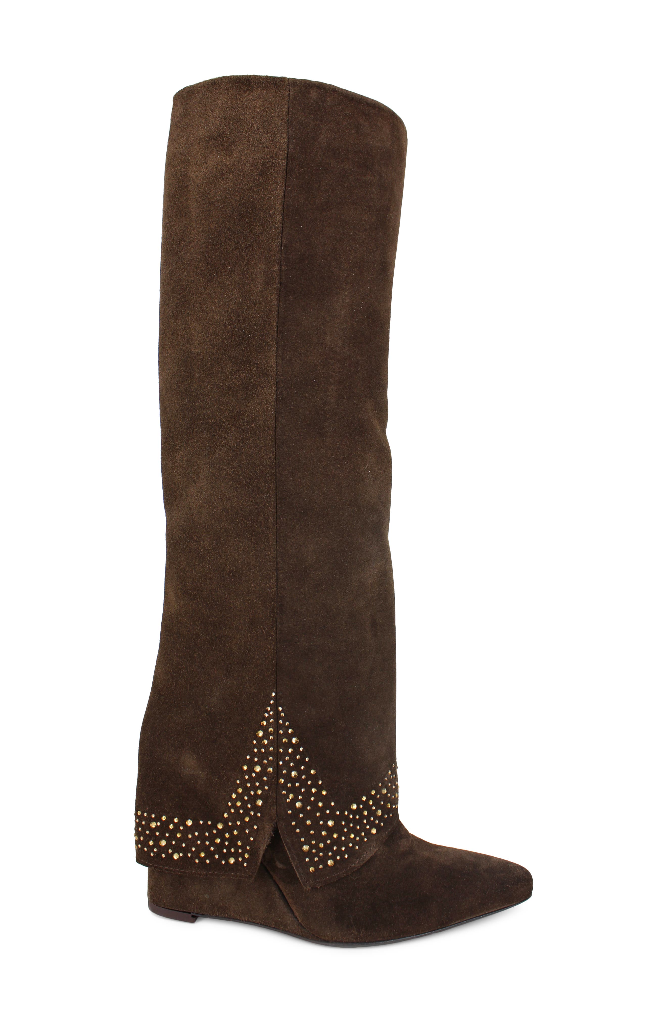 ZIGI Isolde Knee High Boot, Alternate, color, Brown Suede