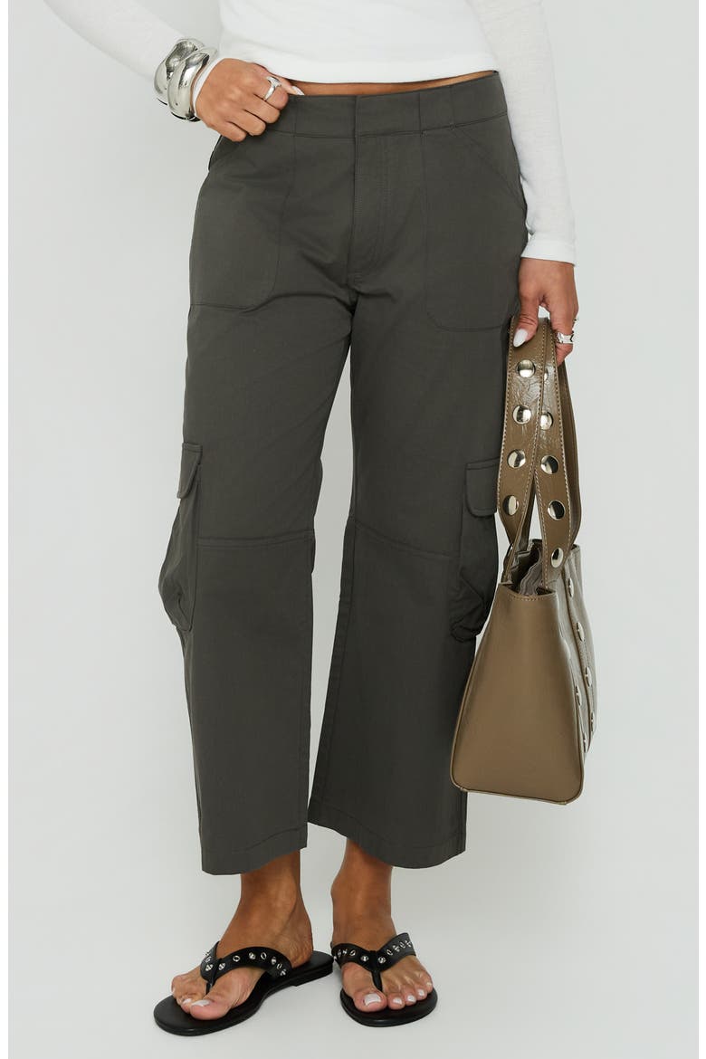 Indee Cropped Cargo Pants, Main, color, CHARCOAL