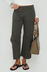 Princess Polly Indee Cropped Cargo Pants