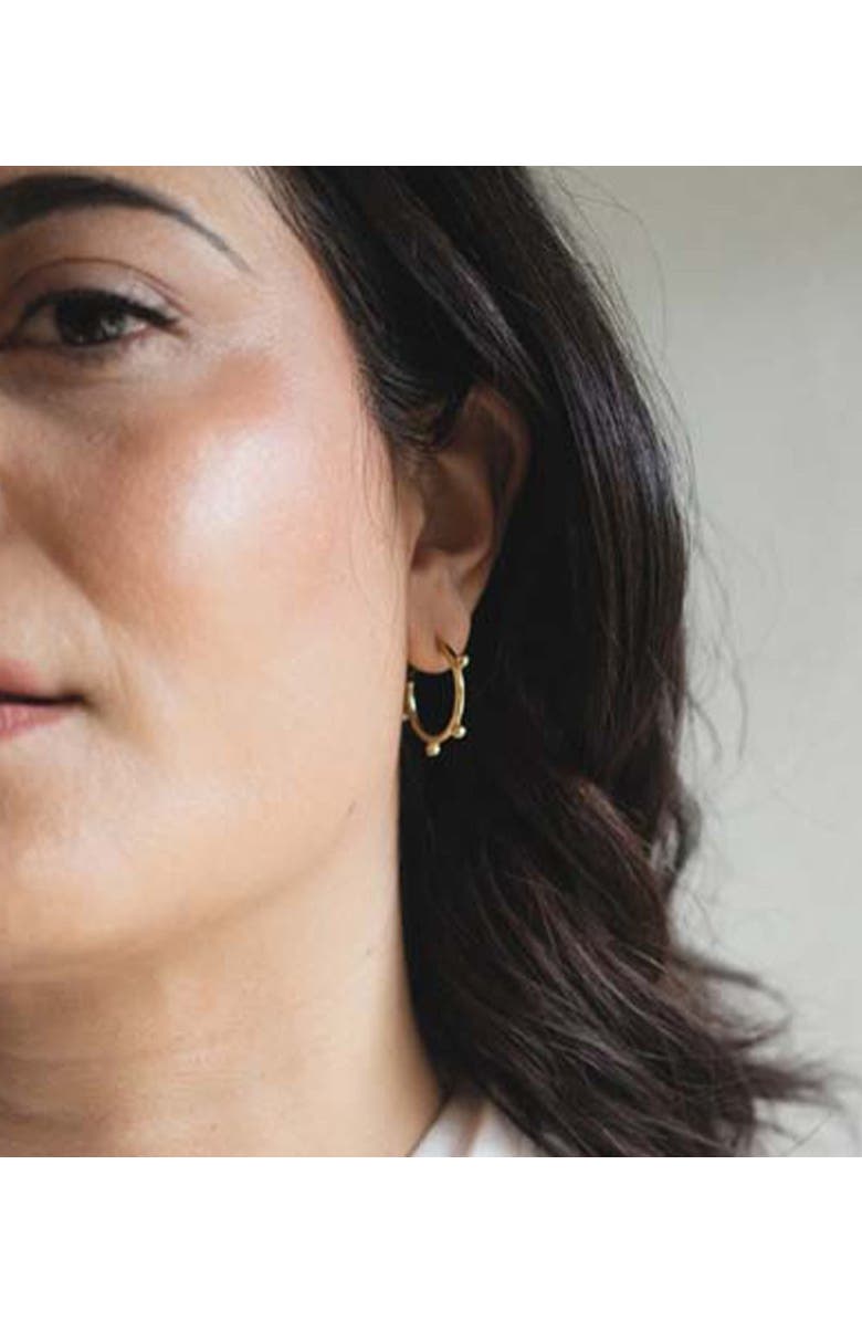 Matr Boomie Pari Dot Hoop Earring Set - Set of 2, Alternate, color, Gold