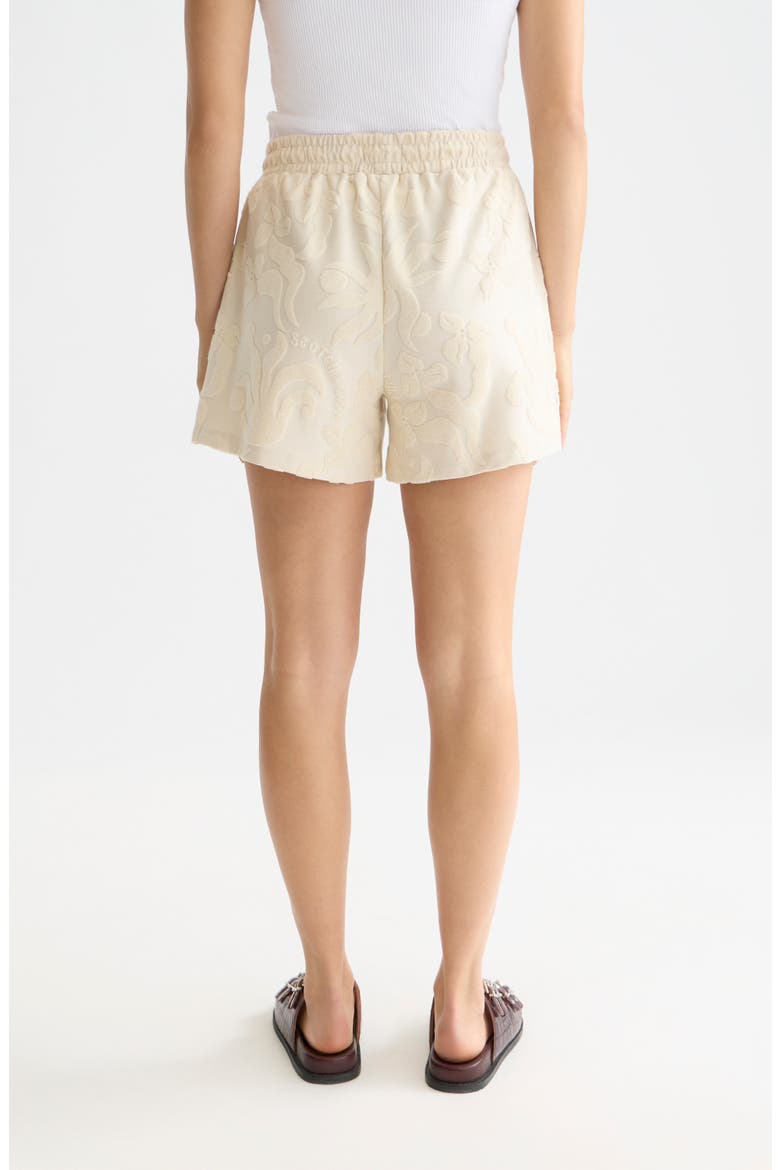 Jacquard Towelling Shorts, Alternate, color, FOG