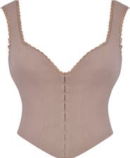HOUSE OF CB Robyn Lace Trim Corset Top