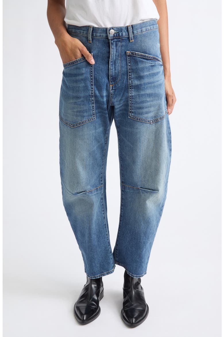 Shon Barrel Jeans, Main, color, CIENNA WASH