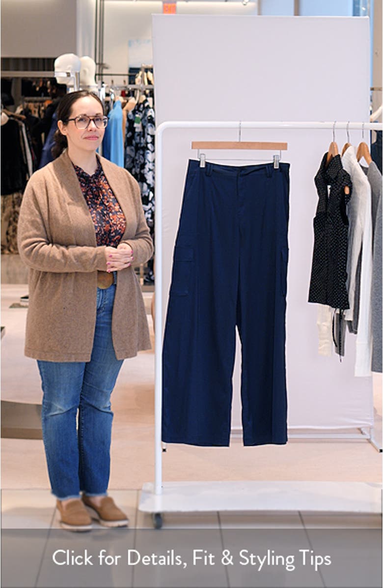 Kelsey Baggy Satin Cargo Pants, sales video thumbnail