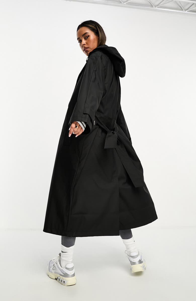 ASOS DESIGN Hooded Trench Coat, Alternate, color,