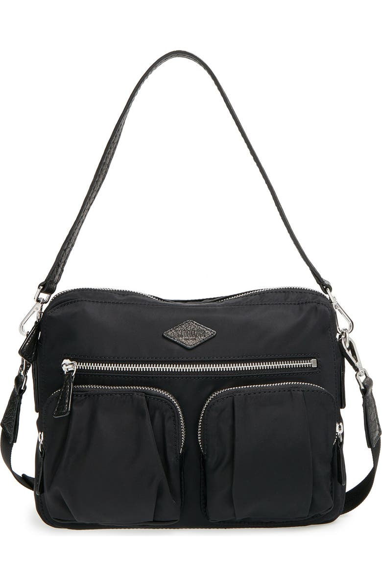 MZ Wallace 'Small Roxy' Bedford Nylon Shoulder Bag, Main, color,