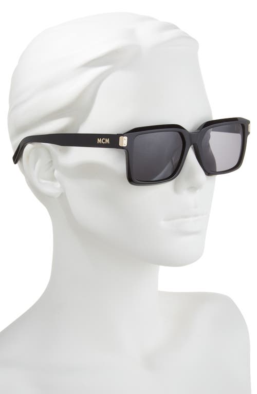 Mcm 54mm Rectangular Sunglasses In Black