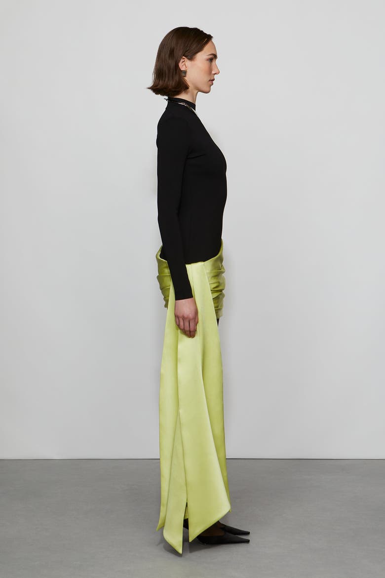 Simone Knit Combo Dress, Alternate, color, Black/Celery