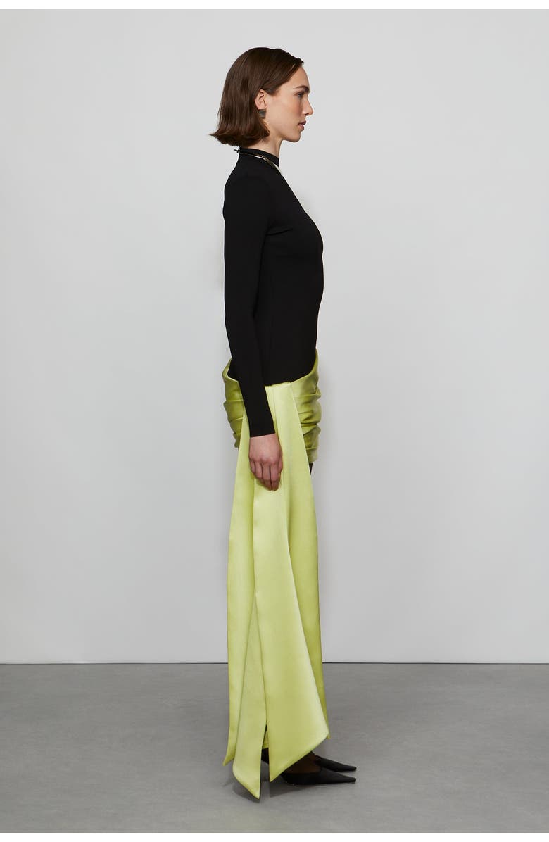 Et Ochs Simone Knit Combo Dress, Alternate, color, Black/Celery