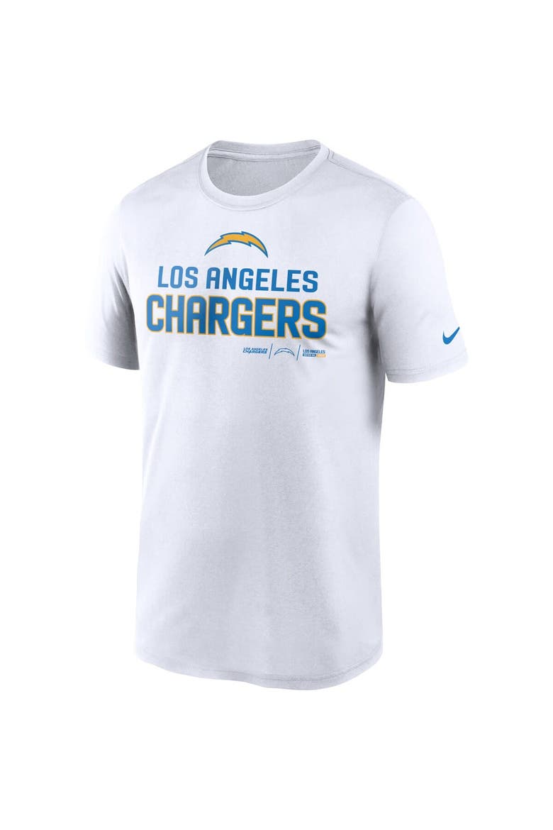 Men's Nike White Los Angeles Chargers Legend Community Performance T-Shirt, Alternate, color, White