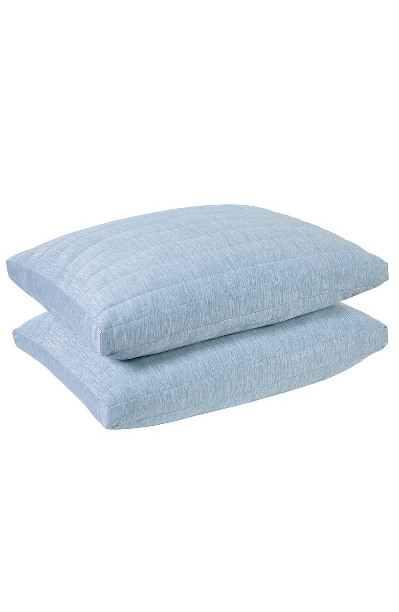 Allied Home Below Zero Quilted Cooling Pillow, Alternate, color, Blue