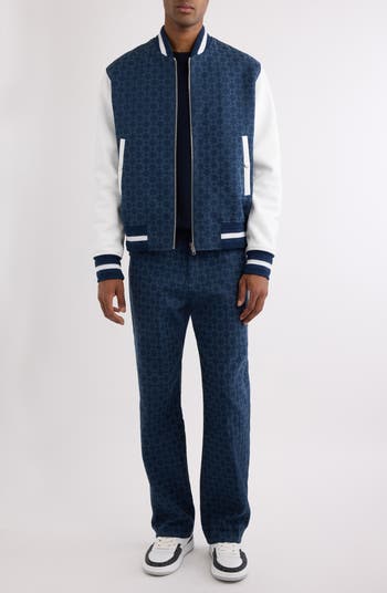 Givenchy Mixed Media 4G Monogram Jacquard Varsity Jacket