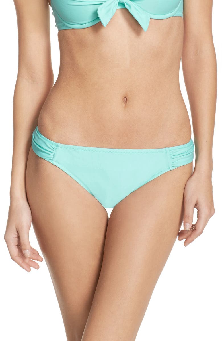 Blush by Profile Shirred Bikini Bottoms, Main, color,