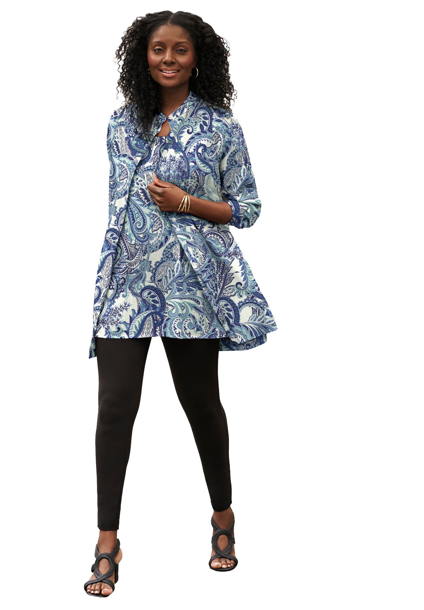 Georgette Button Front Tunic - image 3