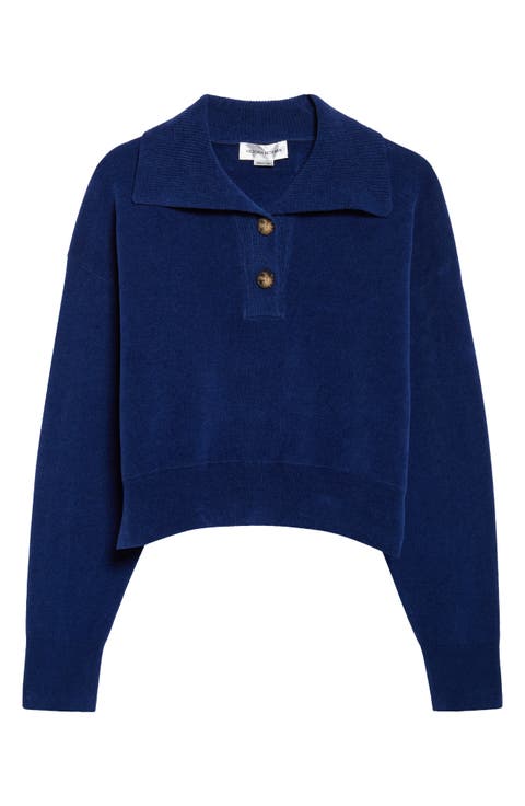Chenille Polo Sweater