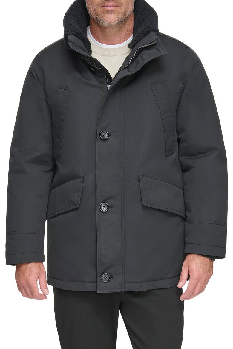 Wittstock Waxed Insulated Jacket, Main, color, BLACK