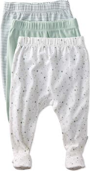 BUTTERBLU Fallon Footed Organic Cotton Assorted 3-Pack Pants