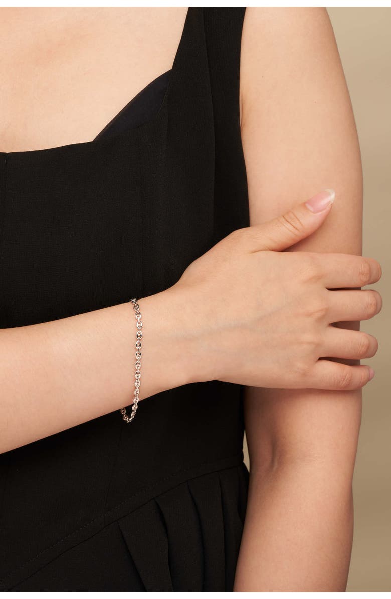 Oradina Sterling Silver Take Me There Mariner Bracelet, Alternate, color, Sterling Silver