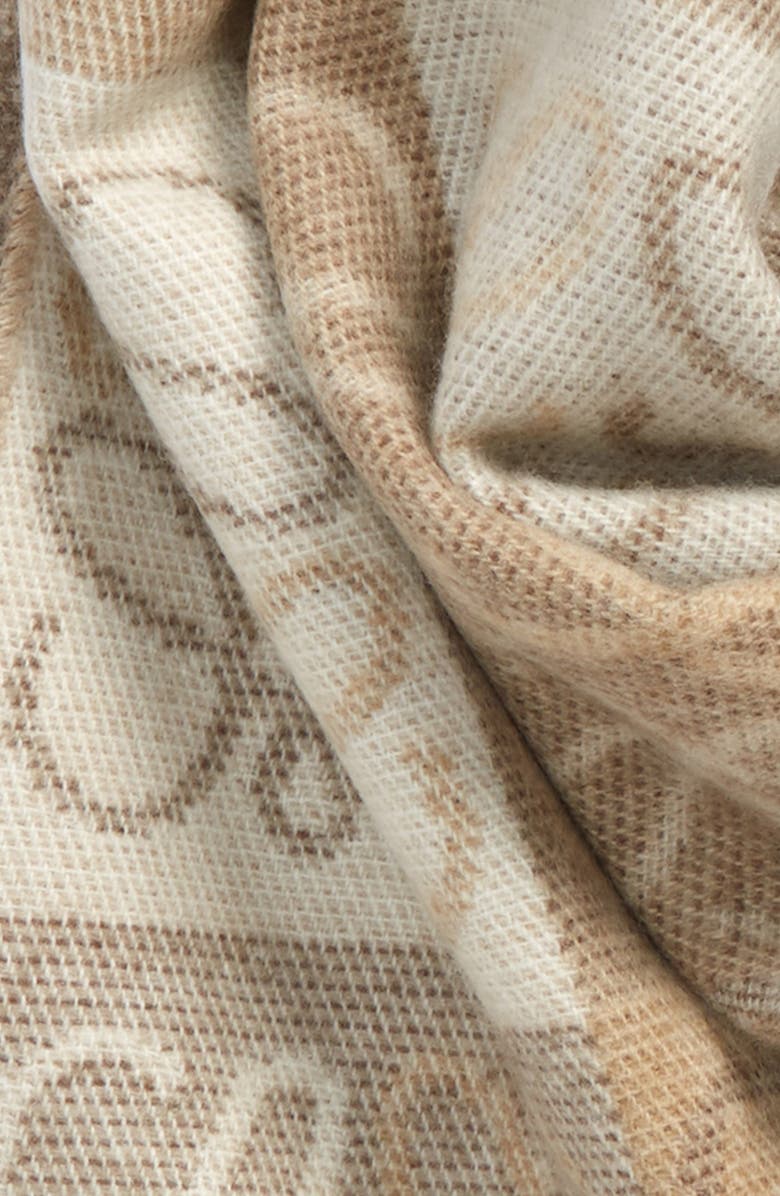 Loewe Anagram Wool & Cashmere Scarf, Alternate, color, 