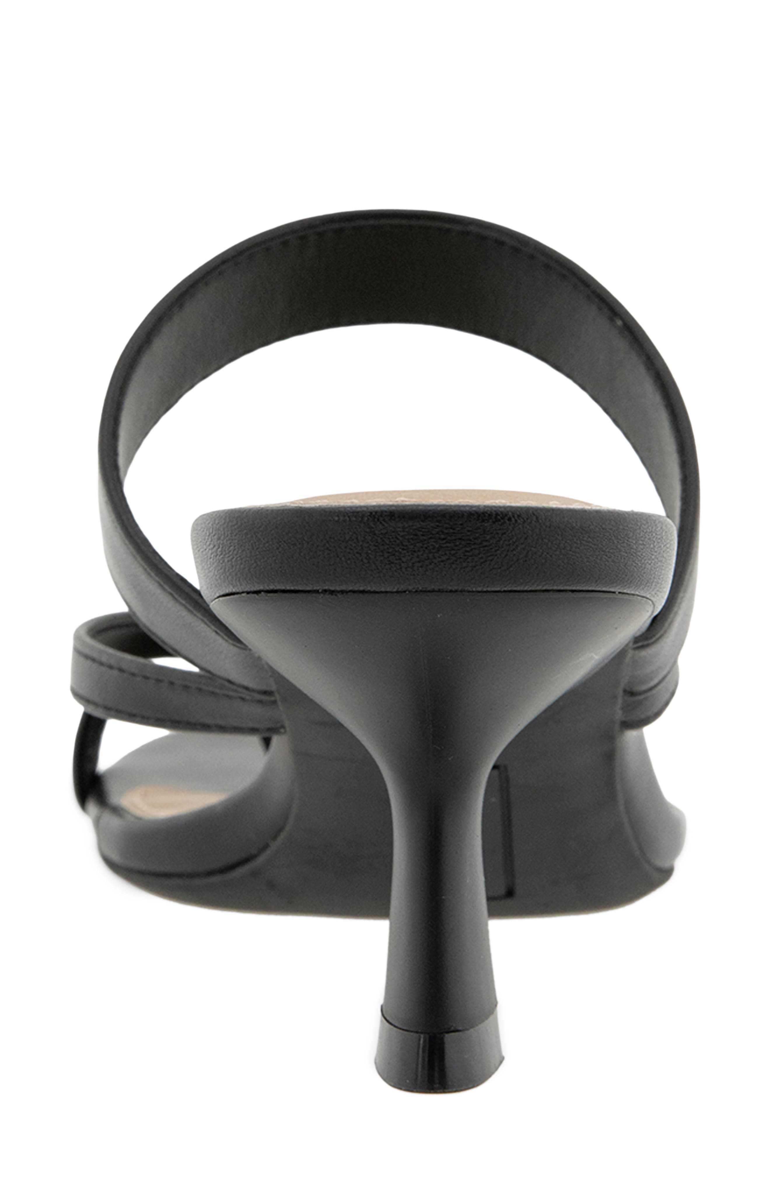 Esprit Elian Toe Loop Sandal, Alternate, color, Black Pu