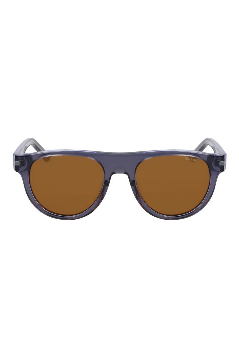 Crescent III 54mm Round Sunglasses, Main, color, SMOKE / AMBER