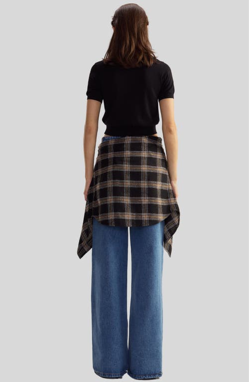 Cynthia Rowley Aspen Knit Polo In Black