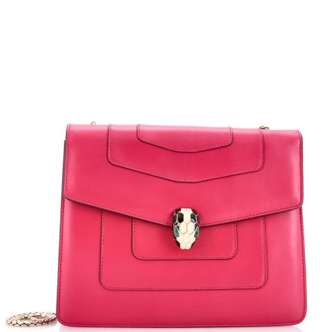 Serpenti Forever Square Shoulder Bag Leather Medium