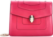 Pre-Owned Bvlgari Serpenti Forever Square Shoulder Bag Leather Medium