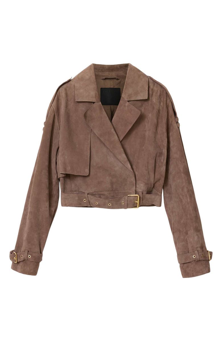 AllSaints Ophelia Suede Jacket, Alternate, color, 