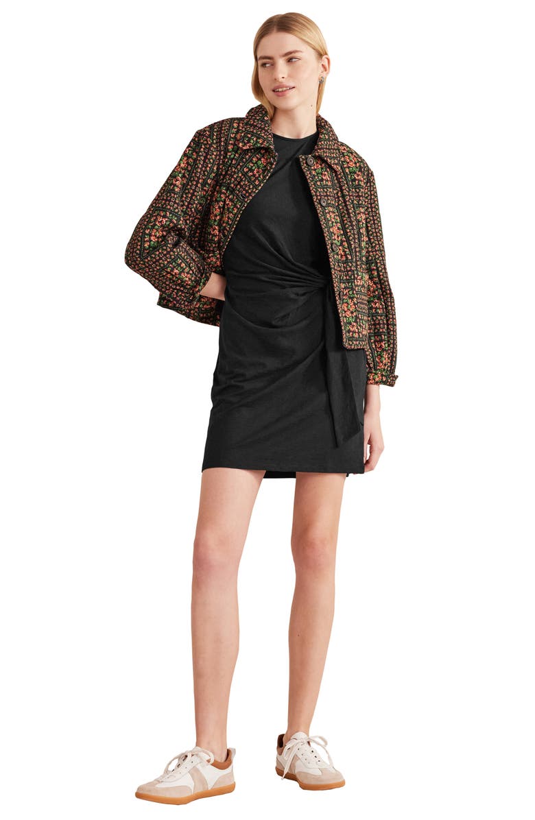 Boden Knotted Cotton Blend Jersey Dress, Alternate, color,