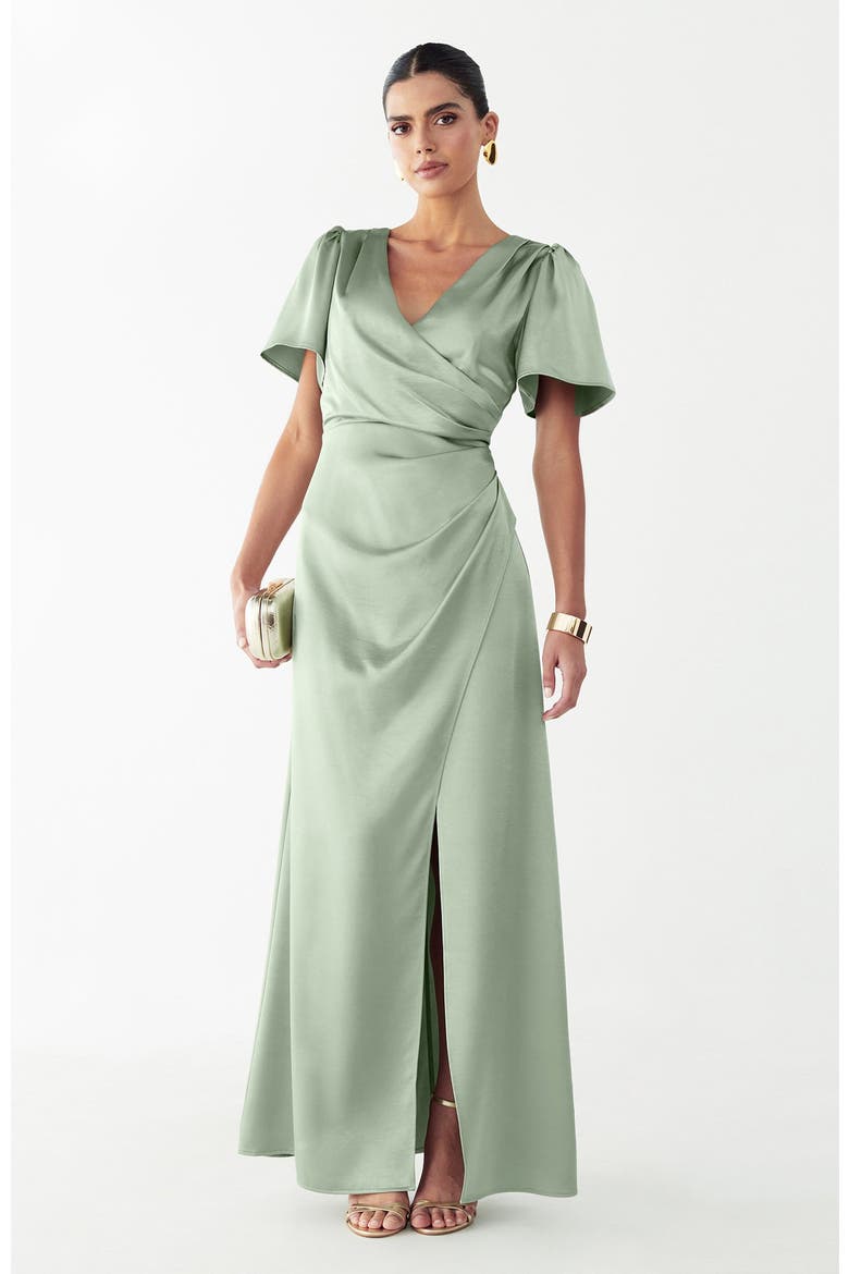 Kimber Maxi Dress, Alternate, color, Sage Green
