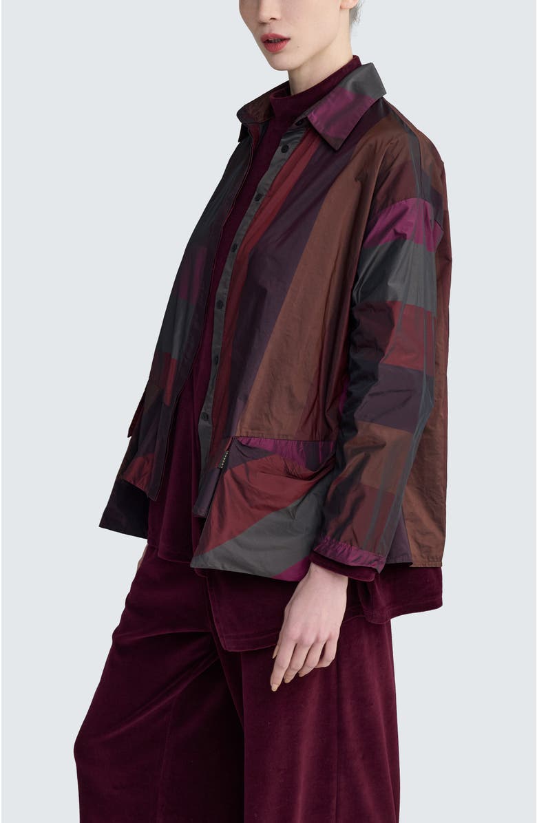 LUUKAA Vivienne Asymmetrical Shirt, Alternate, color, Dark Scarlet