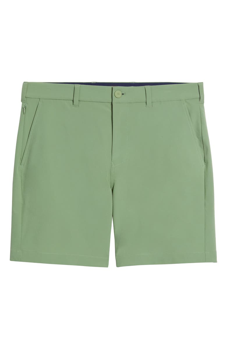 Mizzen+Main Helmsman Flat Front Performance Golf Shorts, Alternate, color, Leaf