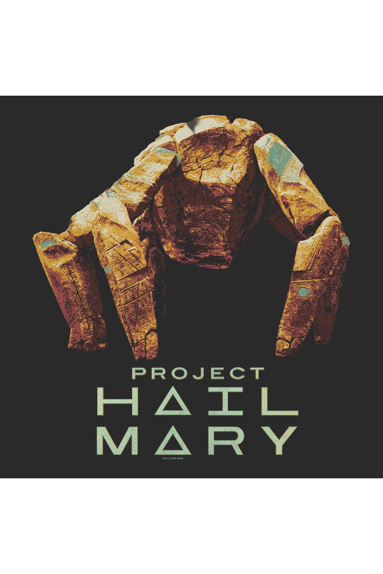 Men's Project Hail Mary Rocky The Alien  Graphic T-Shirt, Alternate, color, Charcoal