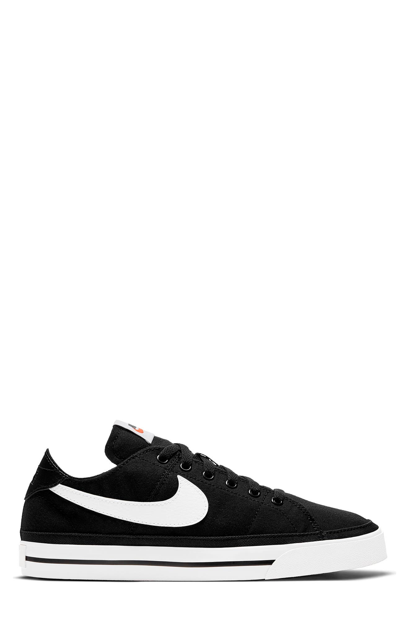 Court Legacy Canvas Sneaker, Alternate, color, 001 BLACK/WHITE