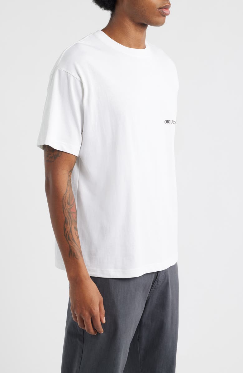 SANTO STUDIO Cotton T-Shirt, Alternate, color, White