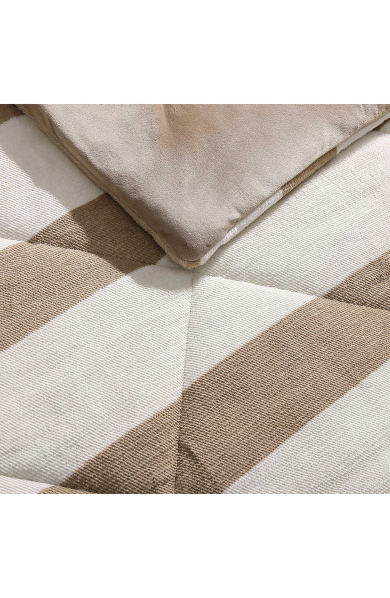 Nautica Lawndale Stripe Comforter & Sham Set, Alternate, color, Beige