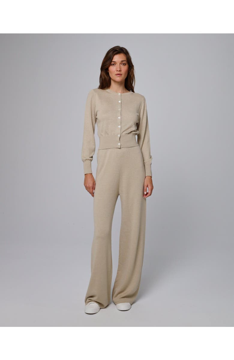 JUANA Liora Knitted Cardigan, Alternate, color, Beige