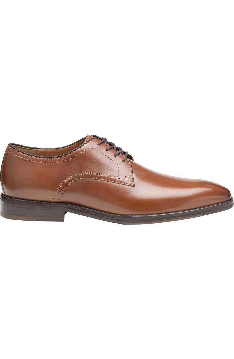 Johnston & Murphy Sullivan Plain Toe Derby, Alternate, color, Tan Italian Calfskin