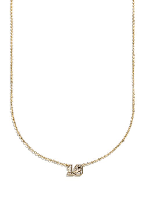 Baublebar Varsity Number Custom Necklace In Multi