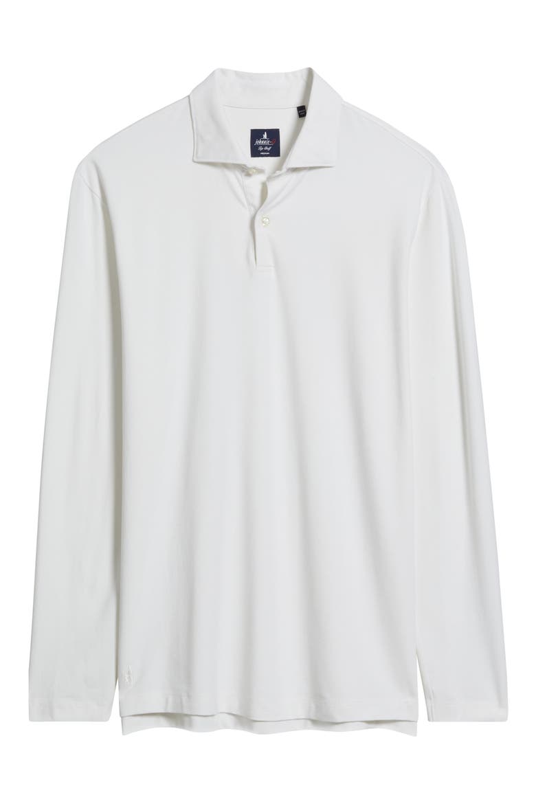 Idris Top Shelf Long Sleeve Polo, Alternate, color, WHITE