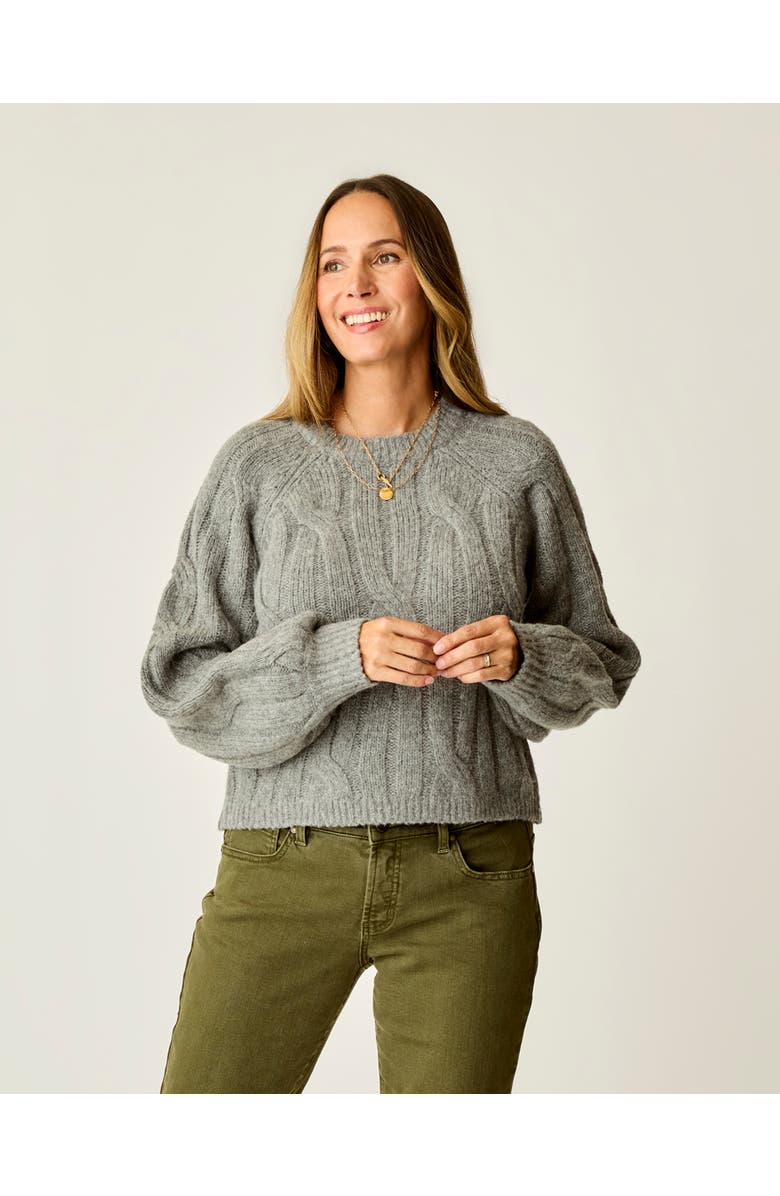 Carve Designs Eloise Wool Sweater, Main, color, Mid Grey